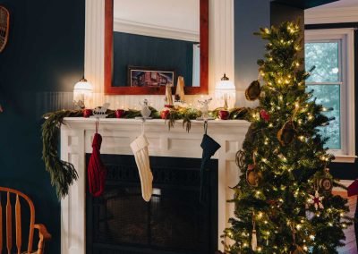 Fireplace at Heritage Santa Studio